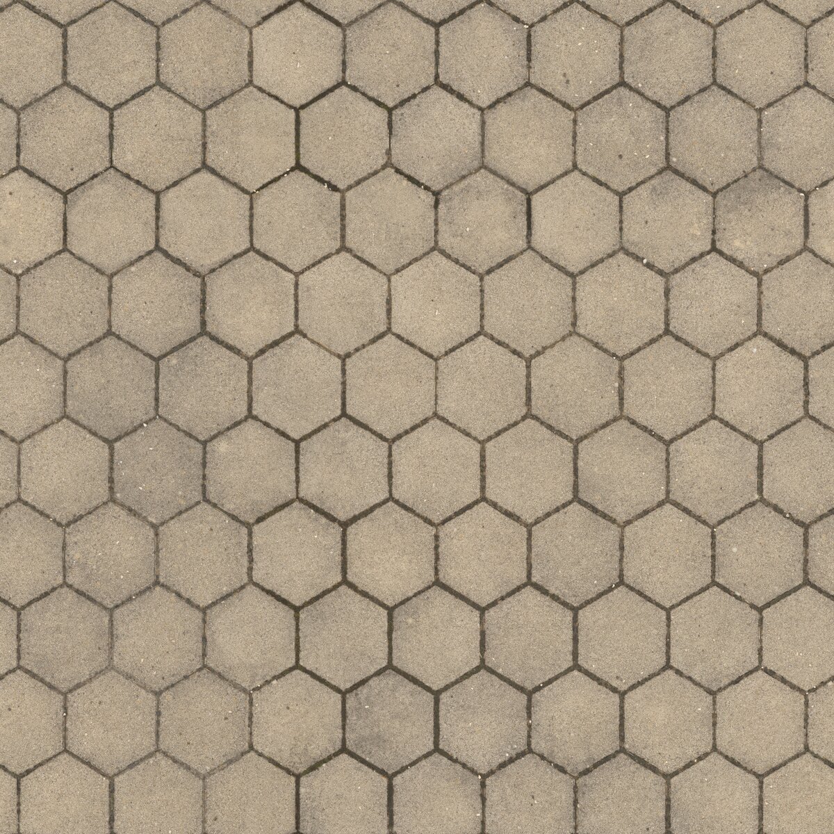 Hexagonal Concrete Paving Texture
