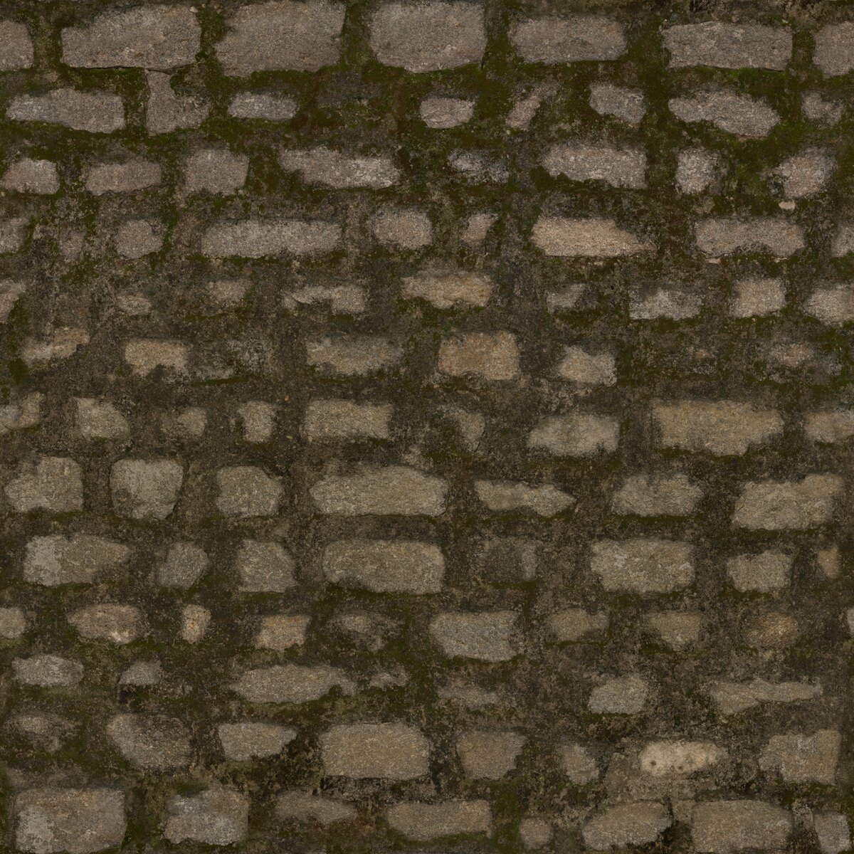 Mossy Stone Wall Texture