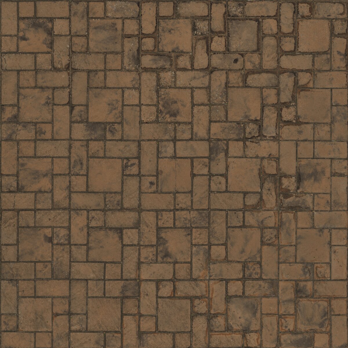 Patterned Brick Floor 03 Texture