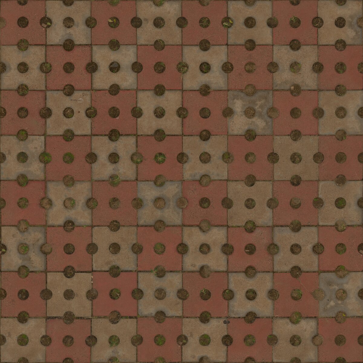 Patterned Concrete Pavers 02 Texture