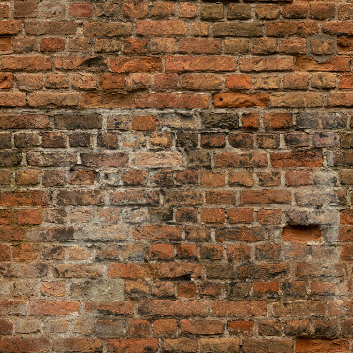 Red Brick Plaster Patch 02 Texture